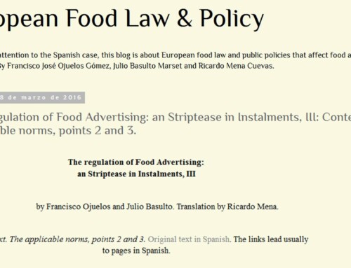 The Regulation of Food Advertising: a Striptease in Instalments, III: Context. The applicable norms, points 2 and 3