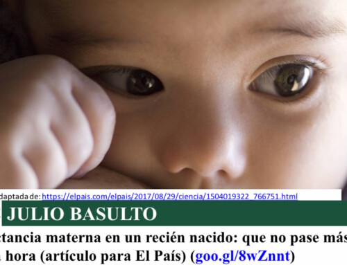 Lactancia materna en un recién nacido: que no pase más de una hora (artículo para El País)