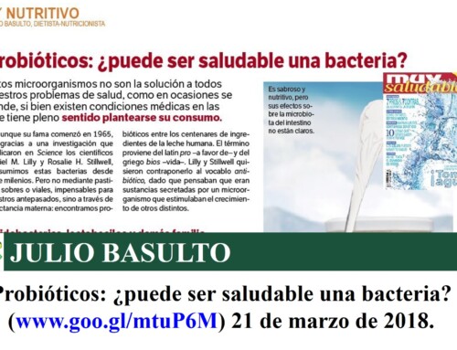 Probióticos: ¿puede ser saludable una bacteria? (texto)